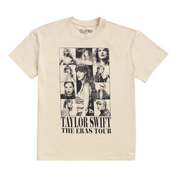 NEW The Eras Tour Through Vancouver Beige Short Sleeve T-Shirt 2XL Taylor Swift - Picture 1 of 6